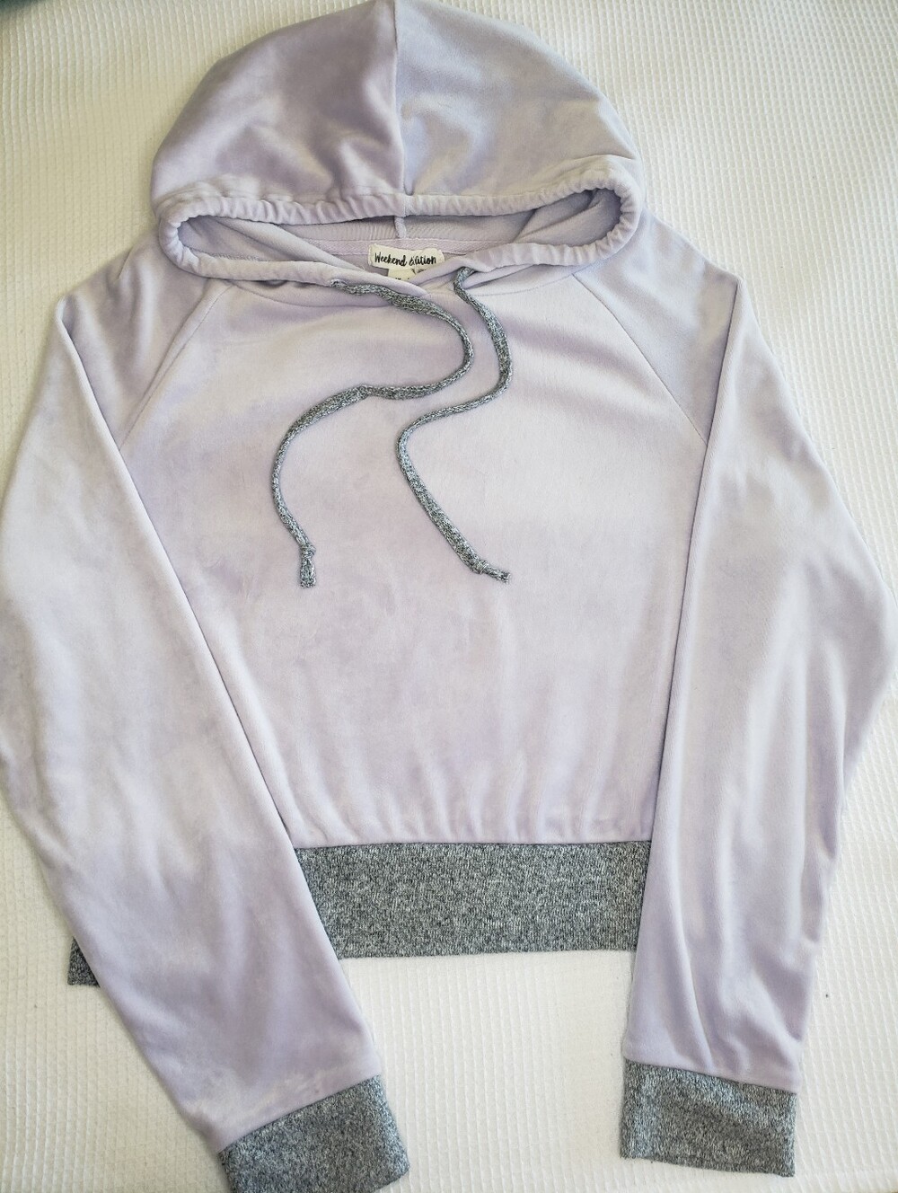 Weekend Edition Women's XS Velour Top